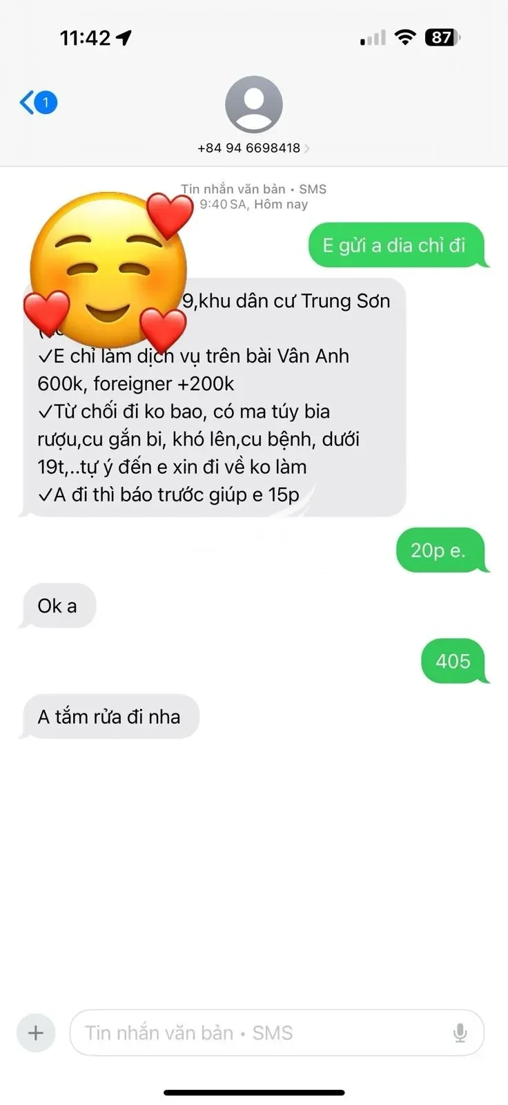 Ảnh checker Thanh Long chụp khi gặp VÂN ANH - DA TRẮNG - DÁNG XINH - CHIỀU KHÁCH HẾT MÌNH (ảnh 2/4)