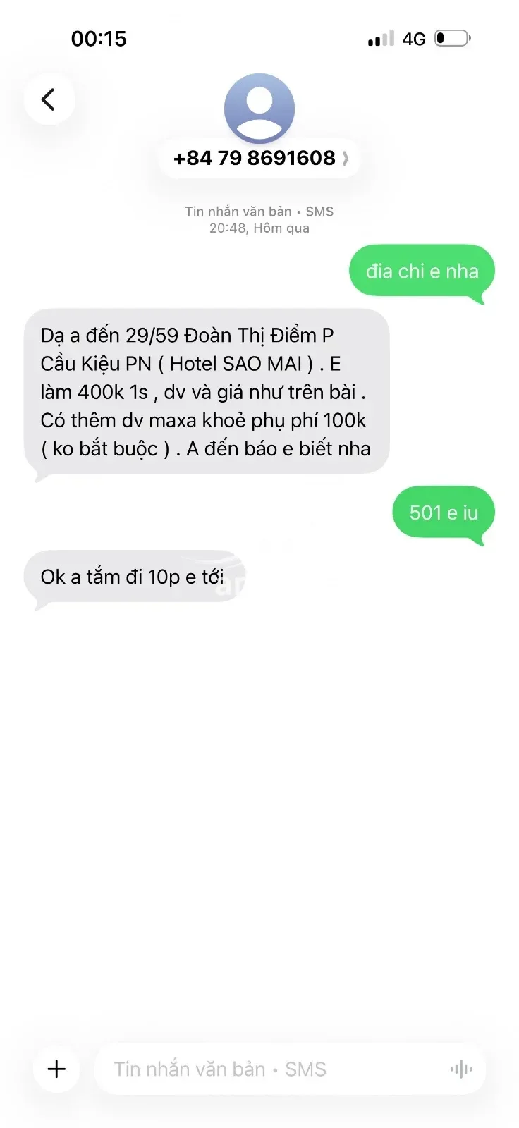 Ảnh checker honglac chụp khi gặp QUỲNH QUỲNH - HÀNG NGON DÁNG CHUẨN ĐẸP SEXY QUYẾN RŨ CHIỀU KHÁCH (ảnh 4/4)