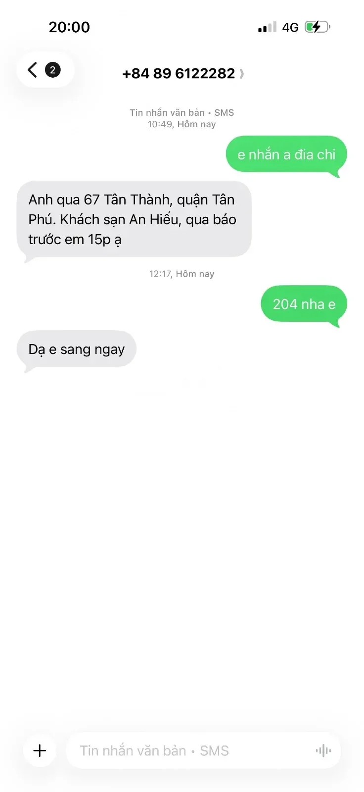 Ảnh checker minhvansam chụp khi gặp CUM ALO cia  BỐI NHI lolite NHỎ NHẮN TRÊ TRUNG  GÁI ĐÔI MƯƠI (ảnh 1/3)