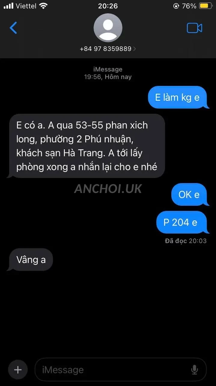 Ảnh checker Chu Tâm chụp khi gặp ❤️ANH THƯ ❤️- EM GÁI XINH -DÂM ĐẬM CHẤT GÁI NHẬT -YÊU TÌNH TRÙNG (ảnh 1/5)
