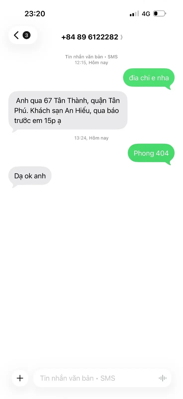 Ảnh checker tudiepthao chụp khi gặp CUM ALO cia  BỐI NHI lolite NHỎ NHẮN TRÊ TRUNG  GÁI ĐÔI MƯƠI (ảnh 1/4)