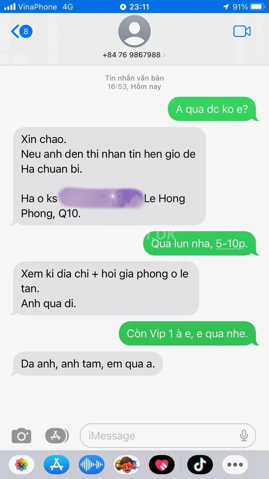 Ảnh checker Địt Cực Mạnh chụp khi gặp TRÚC HÀ - SELLER TÀI CHÍNH (ảnh 5/5)