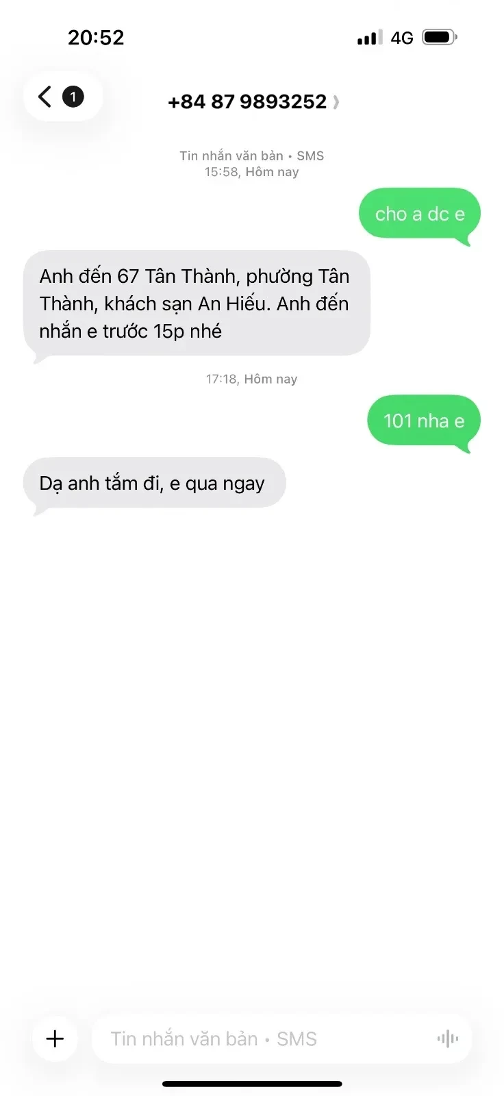 Ảnh checker lacmanhan chụp khi gặp ANH THƯ LIMITIT ĐẲNG CẤP GÁI XINH DÂM SỐ 1 (ảnh 1/4)