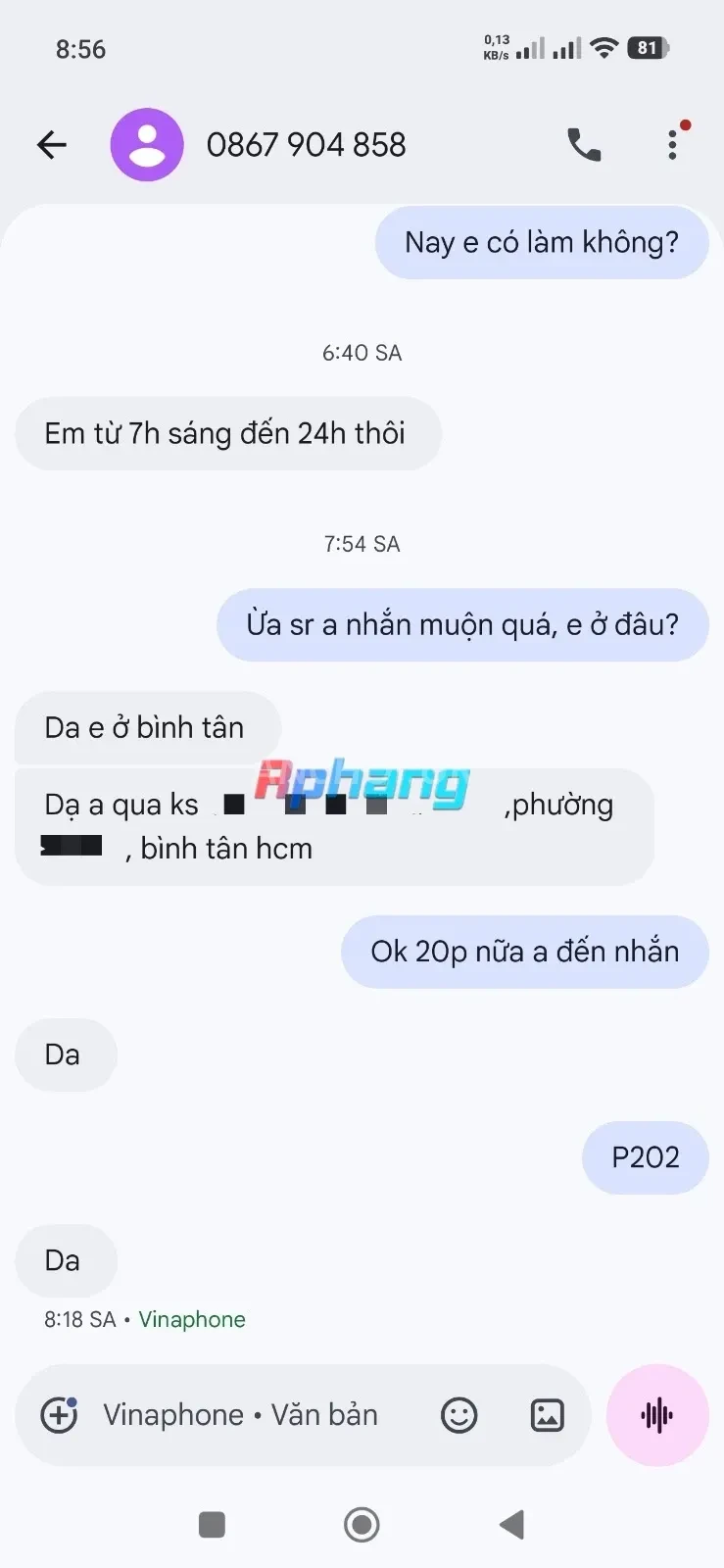Ảnh checker TDV chụp khi gặp Ⓜ️ [ AN AN ] LoLi - Zú bự ,Biết massa - Giá rẽ bất ngờ (ảnh 2/3)